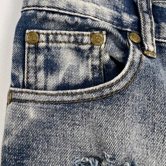 One by One Teaspoon Awesome Baggies Cobain Destroyed Boyfriend Jeans Size 28 - Picture 6 of 16